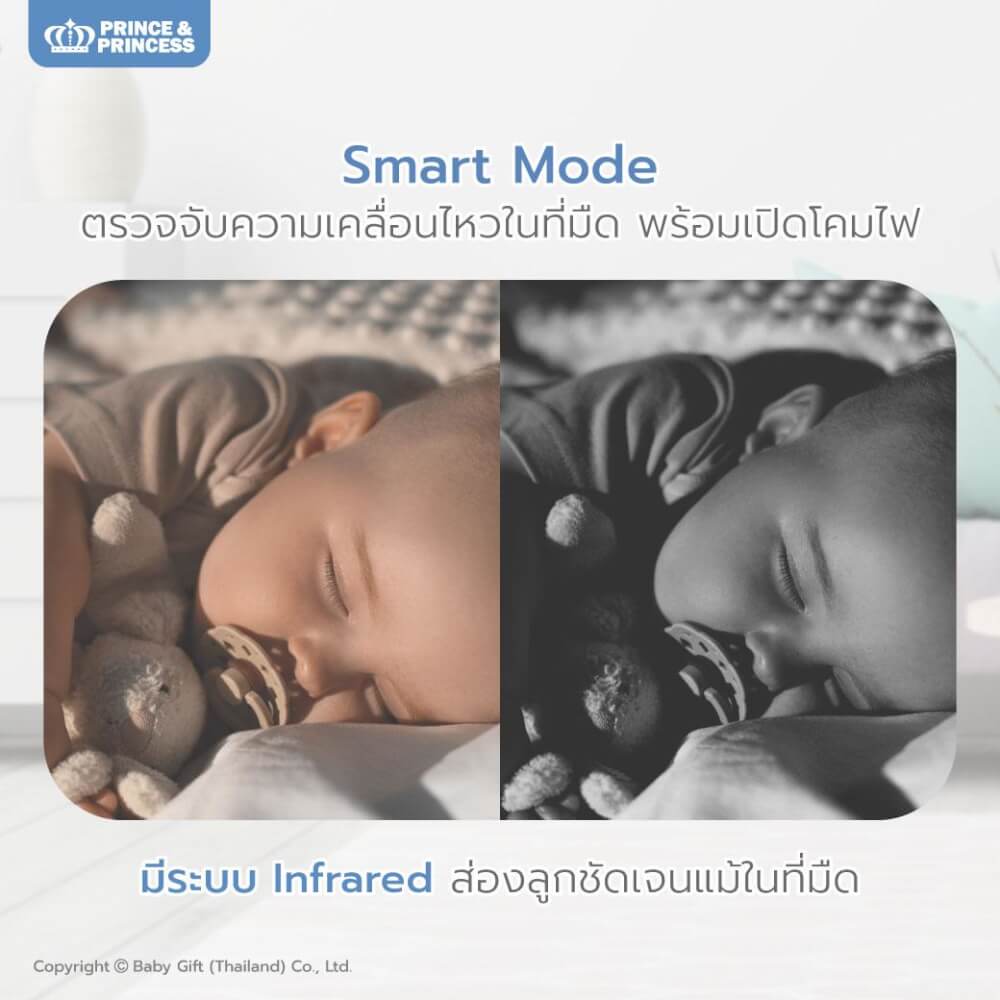 เบบี้มอนิเตอร์ พร้อมจอ รุ่น SAFE & SOUND PLUS - PRINCE & PRINCESS_8